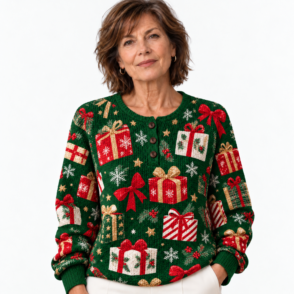 Festive Gift Boxes Cozy Jumper