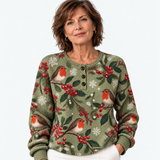Robin Holly Berries Cozy Jumper