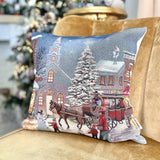 Christmas Night cushion cover, Christmas ornaments, Dark night Pillow case, Tapestry cushion cover, Christmas House Decor, Pillow cover