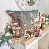 Christmas Night cushion cover, Christmas ornaments, Dark night Pillow case, Tapestry cushion cover, Christmas House Decor, Pillow cover