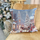 Christmas Night cushion cover, Christmas ornaments, Dark night Pillow case, Tapestry cushion cover, Christmas House Decor, Pillow cover