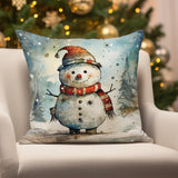 Santa Claus Sleigh Pillow Cover, Christmas Home Decor