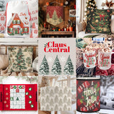 Old Fashioned Style Christmas Village Throw Pillows and Covers