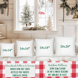 Christmas Holiday Village Pillow - Old Fashioned Retro Style in Multiple Sizes &amp; Options