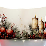 Festive Night &amp; Holiday Lumbar Throw Pillow Cover, Christmas Decor