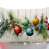 Festive Night &amp; Holiday Lumbar Throw Pillow Cover, Christmas Decor