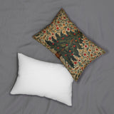 Festive Christmas Lumbar Pillow, Cozy Home Decor, Holiday Accent, Gift for Her, Xmas decor