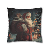 Christmas Pillow, Santa Claus Cushion, Festive Holiday Home Decor