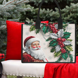 Santa Holly Sprig | Handcrafted Bag