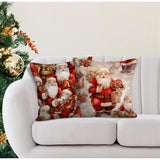Christmas Cushion Cover: Santa Claus Motif (Velvet, Various Sizes)
