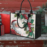 Santa Holly Sprig | Handcrafted Bag