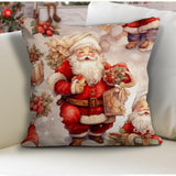 Christmas Cushion Cover: Santa Claus Motif (Velvet, Various Sizes)