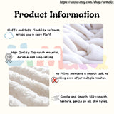 Cosy Christmas Tree Blanket – Soft Cream Throw with Bells