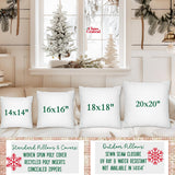 Old Fashioned Style Christmas Village Throw Pillows and Covers