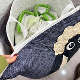 Pinecone & Ribbon Garland | Quilted Laundry Basket