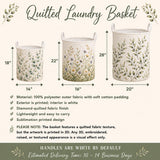 Red & Green Holiday Checkerboard | Quilted Laundry Basket