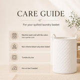 Cozy Hearth & Lantern | Quilted Laundry Basket