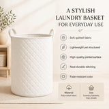 Cozy Hearth & Lantern | Quilted Laundry Basket