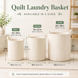 Cozy Hearth & Lantern | Quilted Laundry Basket