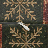 Vintage Christmas Cabin Lumbar Pillow, Rustic Farmhouse Plaid Patchwork (20"x14")