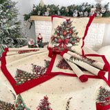 Christmas Pillow Cover, Tapestry Woven Christmas Cushion Cover, Holiday Throw Pillow, Christmas Tree Pillow, Festive Home Decor