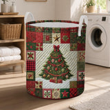 Tree Quilt Patchwork Frame | Quilted Laundry Basket