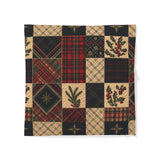 Navy Plaid Patchwork | Quilted Bedding Set