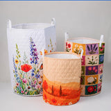 Plaid Wreath Patchwork | Quilted Laundry Basket