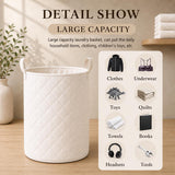 Nordic Star Patchwork | Quilted Laundry Basket