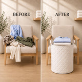 Nordic Star Patchwork | Quilted Laundry Basket