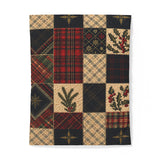 Navy Plaid Patchwork | Quilted Bedding Set