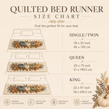 Snowman Bed Runner | Quilted Bedding Set