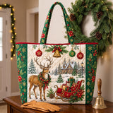 Reindeer Sleigh Cabin | Handcrafted Bag