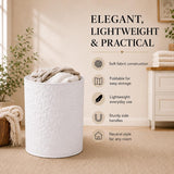 Woodland Winter Patchwork | Quilted Laundry Basket
