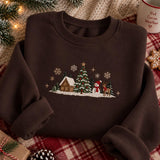 Chocolate Cabin Scene | Cozy Sweater