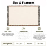Cosy Family Name Christmas Blanket – Woven Patchwork