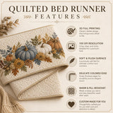 Snowman Bed Runner | Quilted Bedding Set