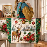 Reindeer Sleigh Cabin | Handcrafted Bag