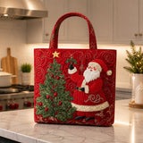 Red Santa Tree | Handcrafted Bag