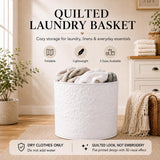 Woodland Winter Patchwork | Quilted Laundry Basket