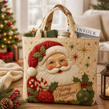 Santa Candy Cane | Handcrafted Bag