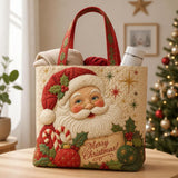 Santa Candy Cane | Handcrafted Bag