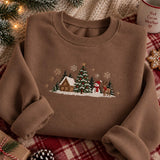 Chocolate Cabin Scene | Cozy Sweater