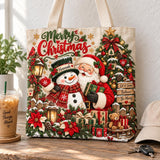 Snowman & Santa | Handcrafted Bag