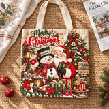 Snowman & Santa | Handcrafted Bag