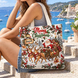 Merry Sleigh Canvas | Handcrafted Bag