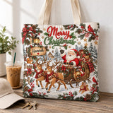 Merry Sleigh Canvas | Handcrafted Bag