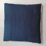 Christmas Pillow Cover 40x40 cm, Handmade Quilted Winter Village, Cottage Cushion
