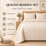 Fox Cabin Winter | Quilted Bedding Set