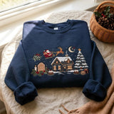 Green Santa Cabin | Cozy Sweater